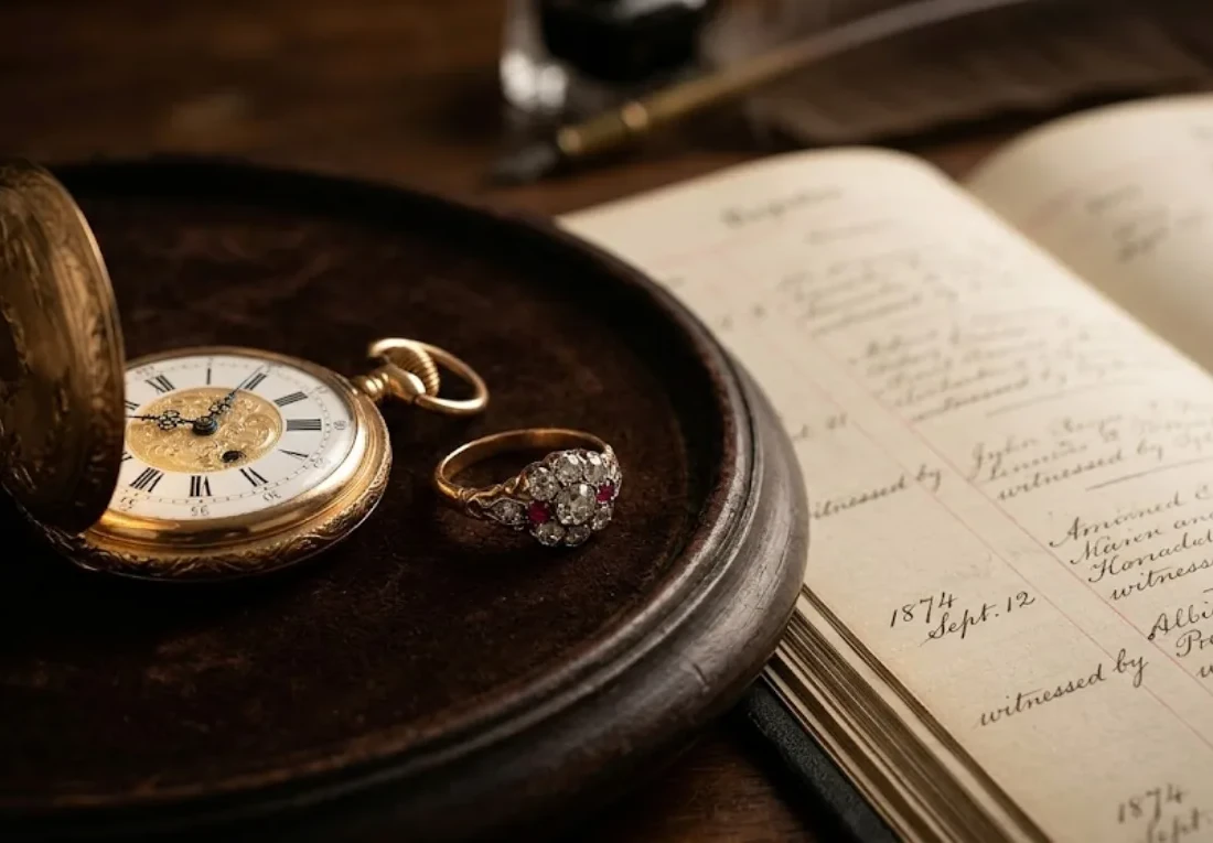 Bijoux anciens, acquisition à enregistrer immédiatement